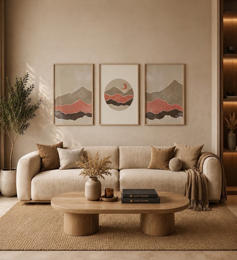 Terrazzo Living (3 Frames 40*60 CM, BLACK)