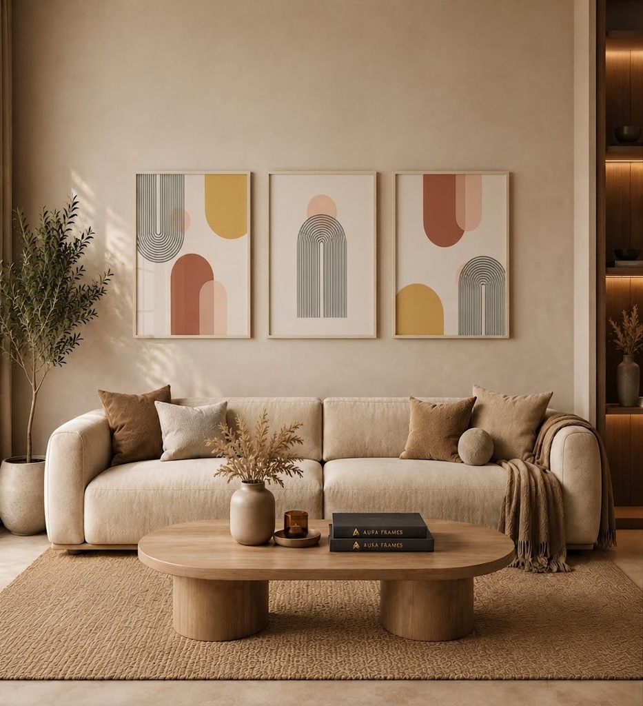 Terra Arch Triptych (3 Frames 40*60 CM, BLACK)