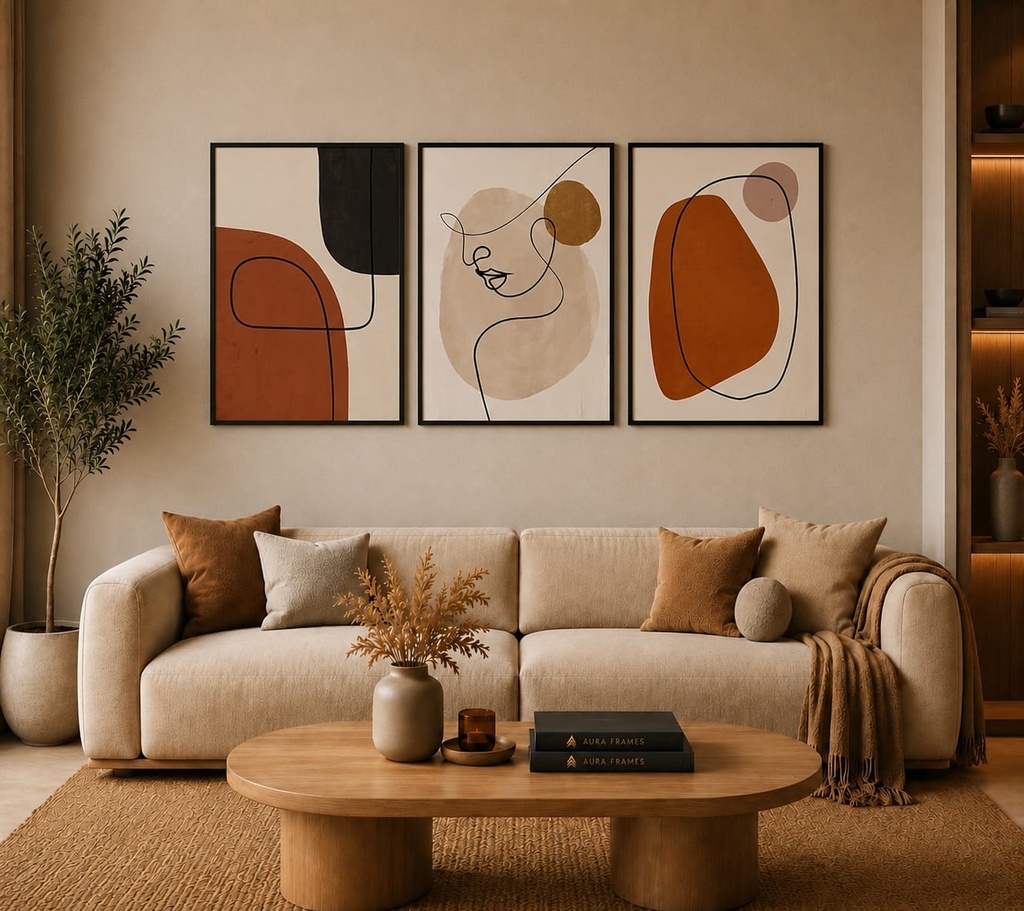Emberline Trio (3 Frames 40*60 CM, BLACK)