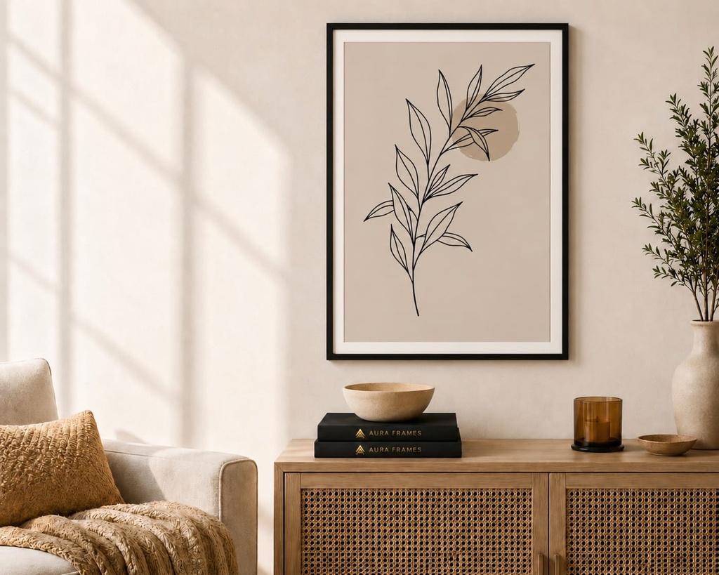 Élan Botanique (70 * 50 CM, BLACK)