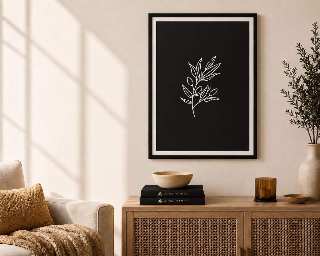 Noir Botanica (70 * 50 CM, BLACK)